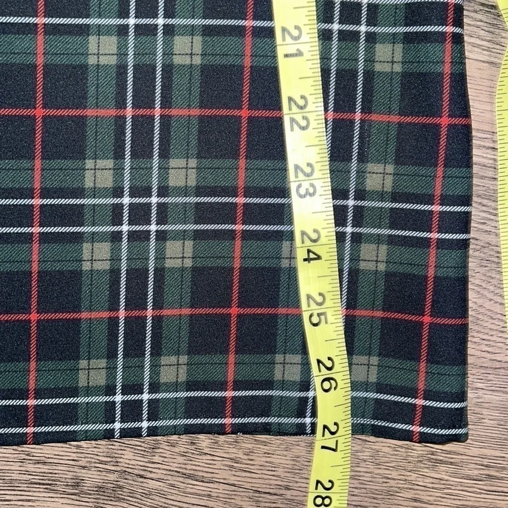 Cremieux women’s green and black plaid and lace blouse size Large - Picture 8 of 8